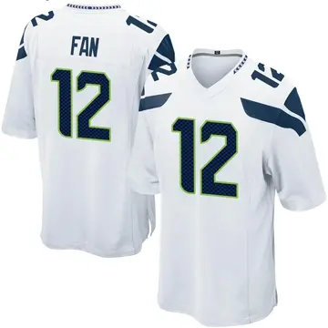 Nike 12th Fan Men's Game Seattle Seahawks White Jersey