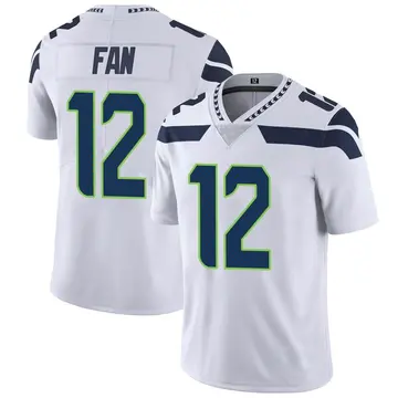 Nike 12th Fan Youth Limited Seattle Seahawks White Vapor Untouchable Jersey