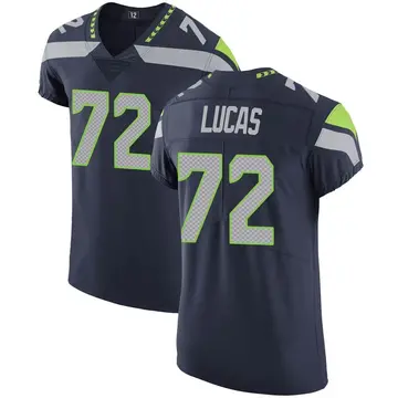 Nike Abraham Lucas Men's Elite Seattle Seahawks Navy Team Color Vapor Untouchable Jersey