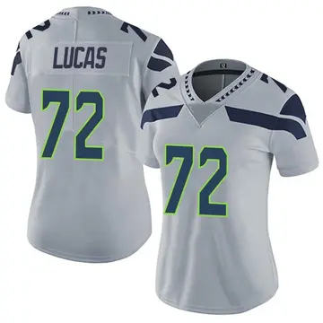 Nike Abraham Lucas Women's Limited Seattle Seahawks Gray Alternate Vapor Untouchable Jersey