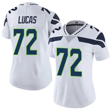 Nike Abraham Lucas Women's Limited Seattle Seahawks White Vapor Untouchable Jersey