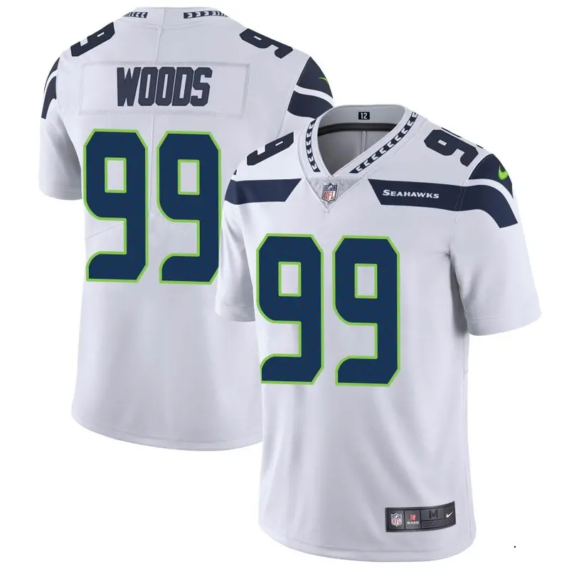 Nike Al Woods Men's Limited Seattle Seahawks White Vapor Untouchable Jersey