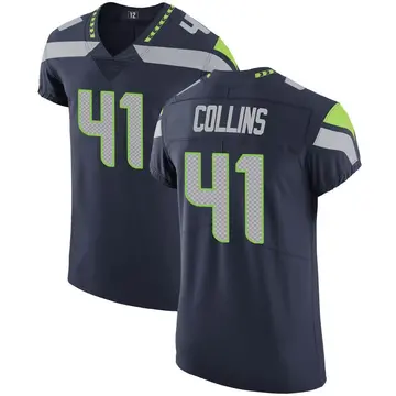 Nike Alex Collins Men's Elite Seattle Seahawks Navy Team Color Vapor Untouchable Jersey
