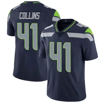 Nike Alex Collins Men's Limited Seattle Seahawks Navy Team Color Vapor Untouchable Jersey