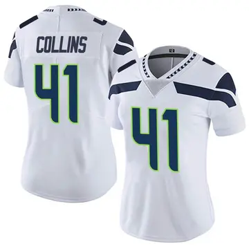 Nike Alex Collins Women's Limited Seattle Seahawks White Vapor Untouchable Jersey