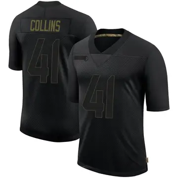 Nike Alex Collins Youth Limited Seattle Seahawks Black 2020 Salute To Service Jersey