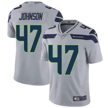 Nike Alexander Johnson Men's Limited Seattle Seahawks Gray Alternate Vapor Untouchable Jersey