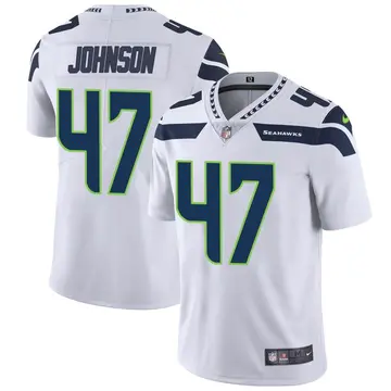 Nike Alexander Johnson Men's Limited Seattle Seahawks White Vapor Untouchable Jersey
