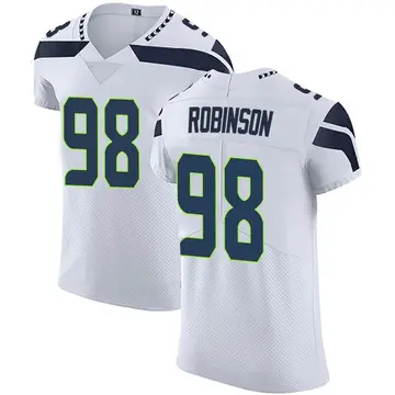 Nike Alton Robinson Men's Elite Seattle Seahawks White Vapor Untouchable Jersey