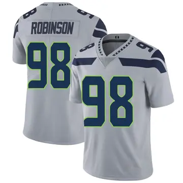 Nike Alton Robinson Men's Limited Seattle Seahawks Gray Alternate Vapor Untouchable Jersey