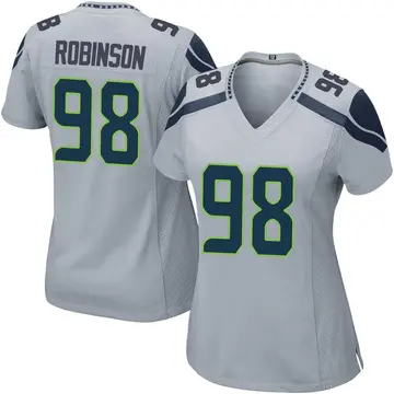 Nike Alton Robinson Women's Game Seattle Seahawks Gray Alternate Jersey