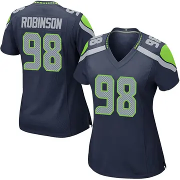 Nike Alton Robinson Women's Game Seattle Seahawks Navy Team Color Jersey