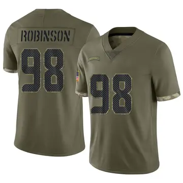 Nike Alton Robinson Youth Limited Seattle Seahawks Olive 2022 Salute To Service Jersey
