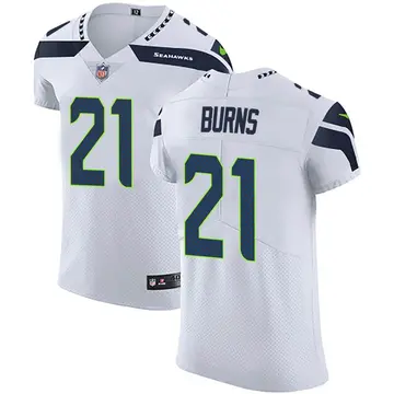 Nike Artie Burns Men's Elite Seattle Seahawks White Vapor Untouchable Jersey