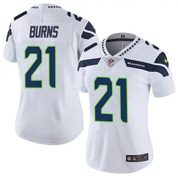 Nike Artie Burns Women's Limited Seattle Seahawks White Vapor Untouchable Jersey