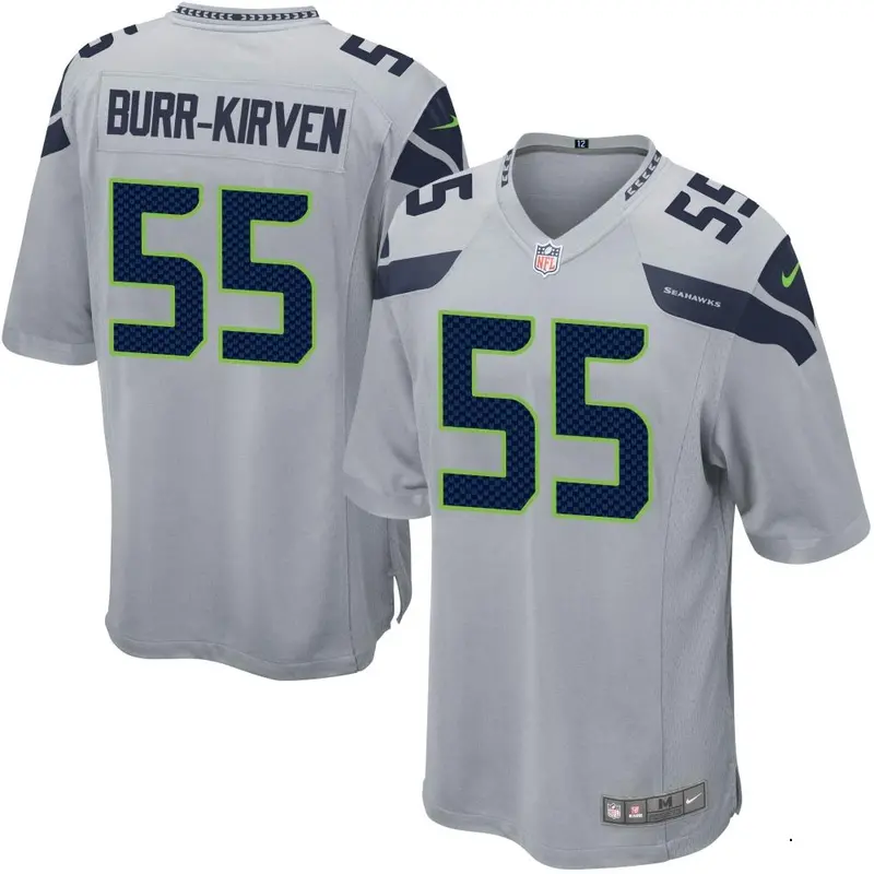 Nike Ben Burr-Kirven Men's Game Seattle Seahawks Gray Alternate Jersey