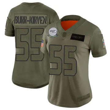 Nike Ben Burr-Kirven Women's Limited Seattle Seahawks Camo 2019 Salute to Service Jersey