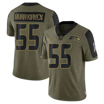 Nike Ben Burr-Kirven Youth Limited Seattle Seahawks Olive 2021 Salute To Service Jersey