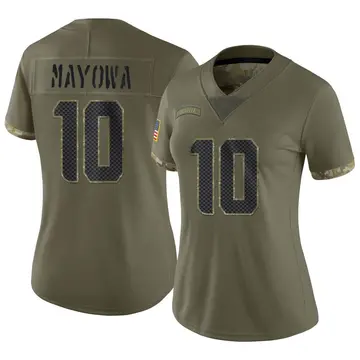 Nike Benson Mayowa Women's Limited Seattle Seahawks Olive 2022 Salute To Service Jersey
