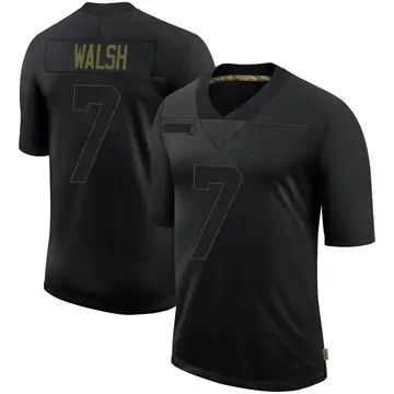 Nike Blair Walsh Men's Limited Seattle Seahawks Black 2020 Salute To Service Jersey