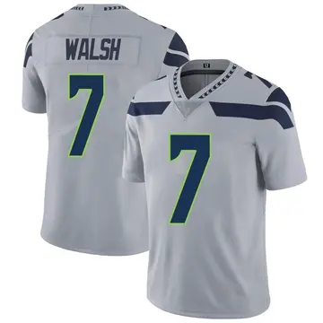 Nike Blair Walsh Men's Limited Seattle Seahawks Gray Alternate Vapor Untouchable Jersey