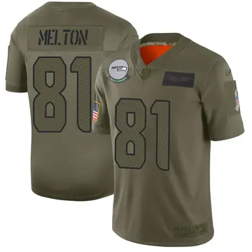 Nike Bo Melton Men's Limited Seattle Seahawks Camo 2019 Salute to Service Jersey