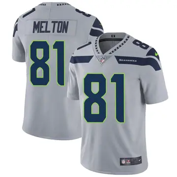 Nike Bo Melton Men's Limited Seattle Seahawks Gray Alternate Vapor Untouchable Jersey