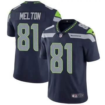 Nike Bo Melton Men's Limited Seattle Seahawks Navy Team Color Vapor Untouchable Jersey