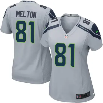 Nike Bo Melton Women's Game Seattle Seahawks Gray Alternate Jersey