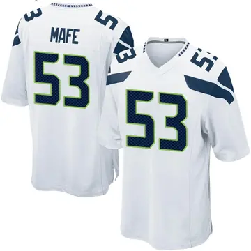 Nike Boye Mafe Men's Game Seattle Seahawks White Jersey