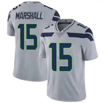 Nike Brandon Marshall Men's Limited Seattle Seahawks Gray Alternate Vapor Untouchable Jersey