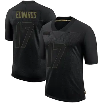 Nike Braylon Edwards Men's Limited Seattle Seahawks Black 2020 Salute To Service Jersey