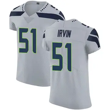 Nike Bruce Irvin Men's Elite Seattle Seahawks Gray Alternate Vapor Untouchable Jersey