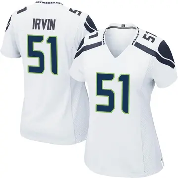 Nike Bruce Irvin Women's Game Seattle Seahawks White Jersey