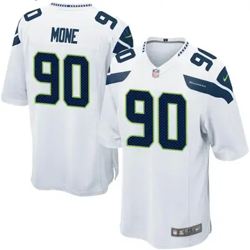 Nike Bryan Mone Men's Game Seattle Seahawks White Jersey