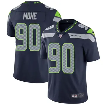 Nike Bryan Mone Men's Limited Seattle Seahawks Navy Team Color Vapor Untouchable Jersey