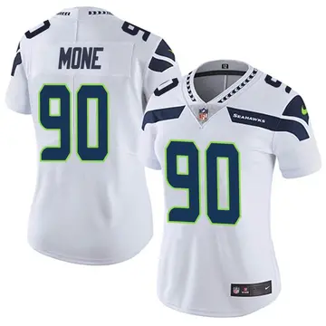 Nike Bryan Mone Women's Limited Seattle Seahawks White Vapor Untouchable Jersey