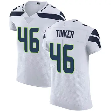Nike Carson Tinker Men's Elite Seattle Seahawks White Vapor Untouchable Jersey