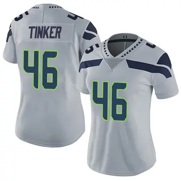 Nike Carson Tinker Women's Limited Seattle Seahawks Gray Alternate Vapor Untouchable Jersey