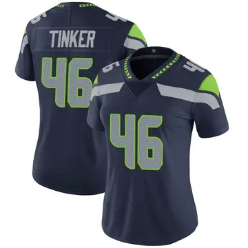 Nike Carson Tinker Women's Limited Seattle Seahawks Navy Team Color Vapor Untouchable Jersey