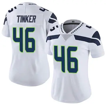 Nike Carson Tinker Women's Limited Seattle Seahawks White Vapor Untouchable Jersey
