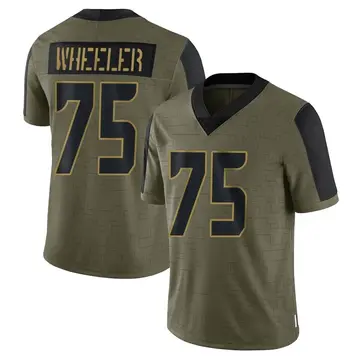 Nike Chad Wheeler Men's Limited Seattle Seahawks Olive 2021 Salute To Service Jersey