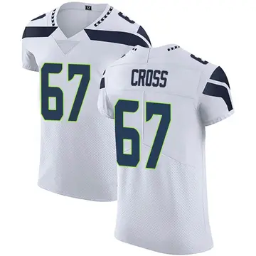 Nike Charles Cross Men's Elite Seattle Seahawks White Vapor Untouchable Jersey