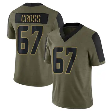 Nike Charles Cross Men's Limited Seattle Seahawks Olive 2021 Salute To Service Jersey