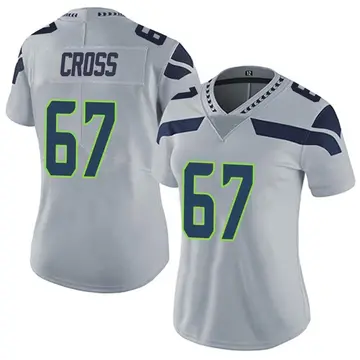 Nike Charles Cross Women's Limited Seattle Seahawks Gray Alternate Vapor Untouchable Jersey