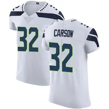 Nike Chris Carson Men's Elite Seattle Seahawks White Vapor Untouchable Jersey