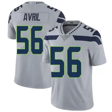 Nike Cliff Avril Men's Limited Seattle Seahawks Gray Alternate Vapor Untouchable Jersey