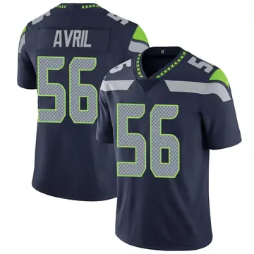 Nike Cliff Avril Men's Limited Seattle Seahawks Navy Team Color Vapor Untouchable Jersey