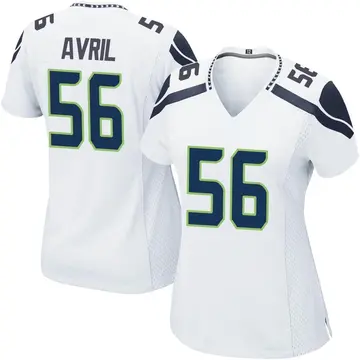 Nike Cliff Avril Women's Game Seattle Seahawks White Jersey