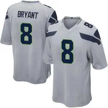 Nike Coby Bryant Men's Game Seattle Seahawks Gray Alternate Jersey